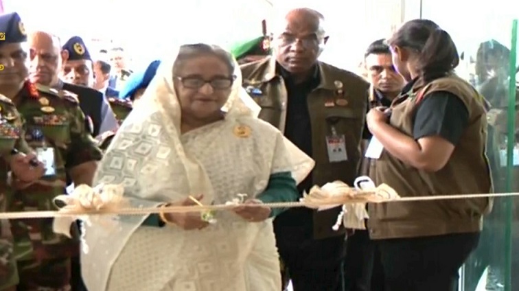 আজ ঢাকা সেনানিবাসে তিনটি স্থাপনা উদ্বোধন করেছেন প্রধানমন্ত্রী